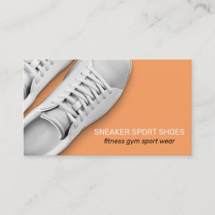 Cartão De Visita Orange Sneaker Calçados Esporte Veste de ginástica