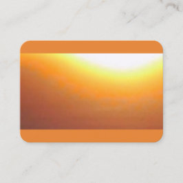 Cartão De Visita Orange Sunburst