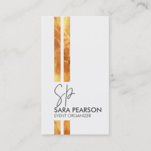 Cartão De Visita Organizador de Eventos Faixa de Cobre Falso