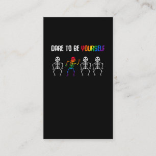 Cartão De Visita Orgulho LGBT Igual Direitos Coloridos Arco-Íris