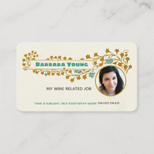 Cartão De Visita Ornamento CC1022 da vinha de Mucha do nouveau da