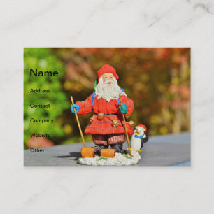 Cartão De Visita ornamento do Papai Noel