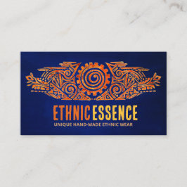 Cartão De Visita Ornamento Sun Desenho À Mão Étnica