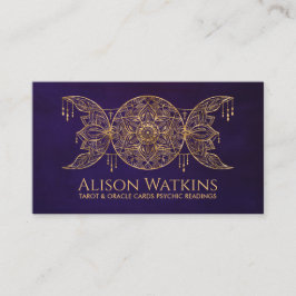 Cartão De Visita Ornamento Triple Moon Mandala