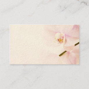 Cartão De Visita Orquídea - flor chave alta cor-de-rosa - modelo