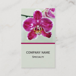 Cartão De Visita Orquídea Rosa