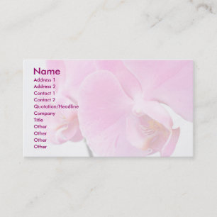 Cartão De Visita Orquídeas