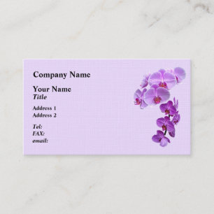 Cartão De Visita Orquídeas da Phalaenopse Grandes e Pequenas