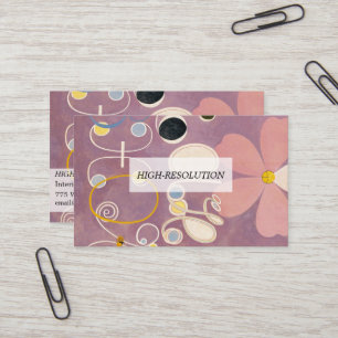 Cartão De Visita Os Dez Maiores, Grupo IV, nº 5, por Hilma af Klint