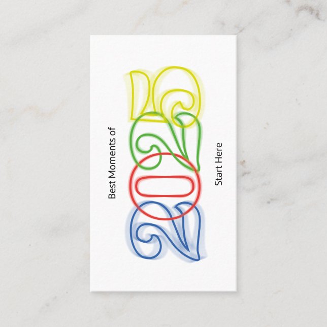 Cartão De Visita Os melhores momentos de 2025 começam aqui (Frente)