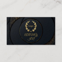 Os pontos do ouro do círculo preto