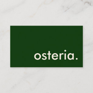 Cartão De Visita osteria.