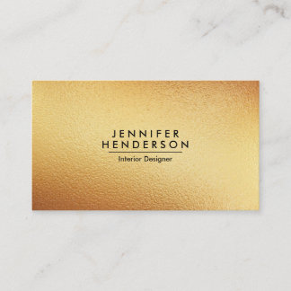 Cartão De Visita Ouro