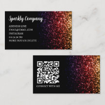 ouro arco-íris vermelho brilho preto código QR ele
