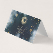 Ouro Celestial Sol e Lua Estrelas Céu Noturno