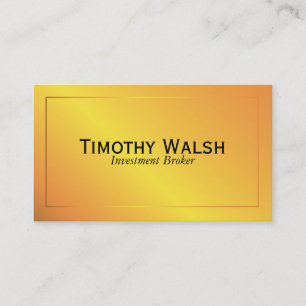 Cartão De Visita Ouro clássico