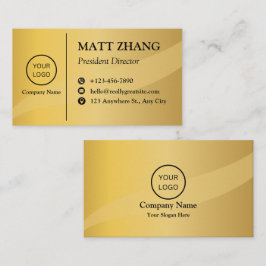 Cartão De Visita Ouro clássico elegante Ouro moderno profissional
