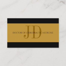 Cartão De Visita Ouro da listra do Chiropractor/ouro