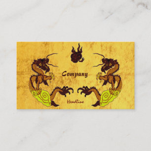 Cartão De Visita Ouro Dragons