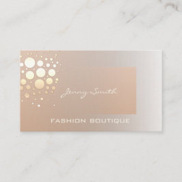 Cartão De Visita Ouro elegante profissional/confete de bronze
