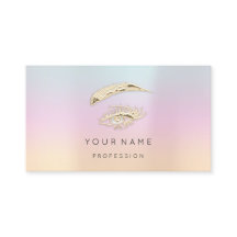 Ouro Eyelash Logotipo do CÓDIGO de Microlâmina