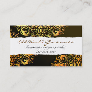 Cartão De Visita Ouro filigrana