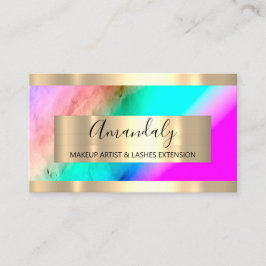 Cartão De Visita Ouro Frame Event Planner Ombro Blue