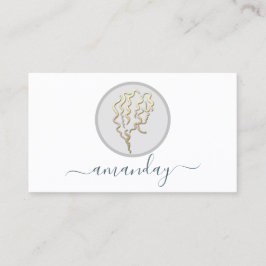 Cartão De Visita Ouro Logotipo Hairdresser Makeup Artista Lash Bran
