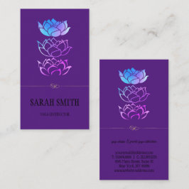 Cartão De Visita Ouro profissional elegante moderno, flor de lótus