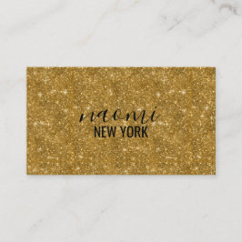 Cartão De Visita Ouro quico elegante preto minimalista quadrado mod