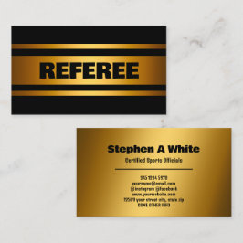 Cartão De Visita Ouro Referente