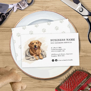 Cartão De Visita Ouro Retriever Crie Seu Próprio Pet