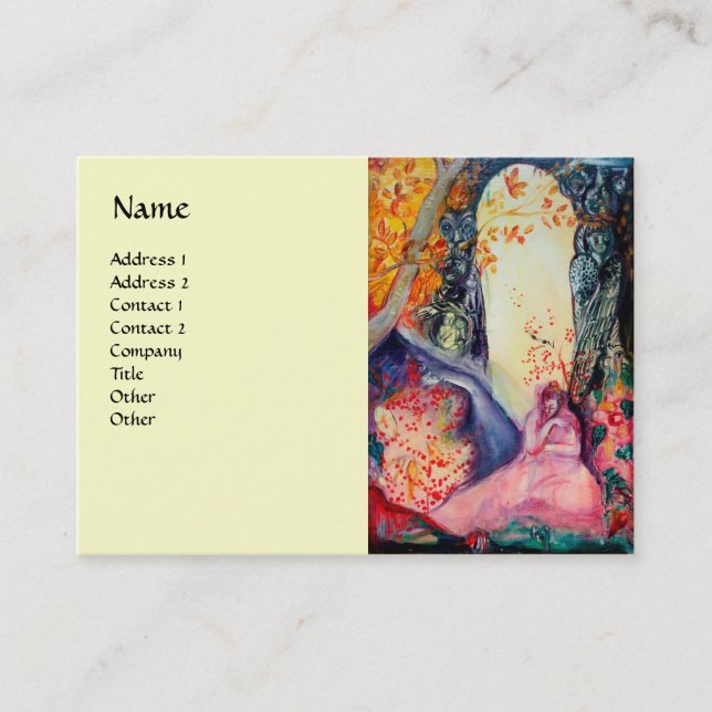 Cartão De Visita OURO SONHO/Tratamentos Spa do Dia Oriental, Creme (Frente)