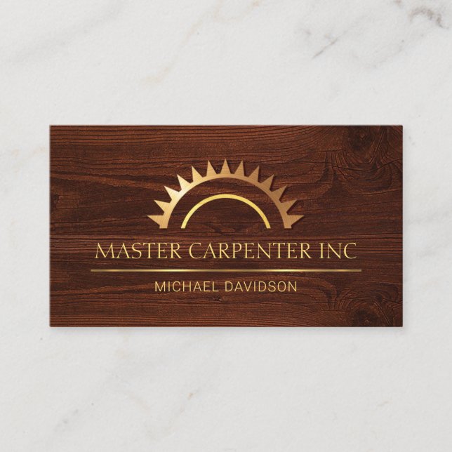 Cartão De Visita Ouro Viu Madeira Madeira (Frente)