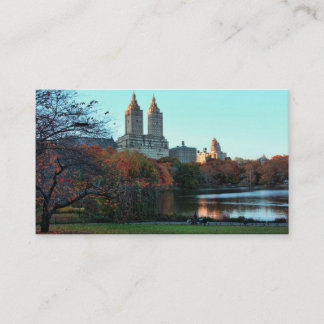 Cartão De Visita Outono: Lago central Park, San Remo