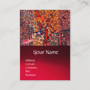 Cartão De Visita OUTROS ANIMAIS FLORESTAIS DO AUTUMN, Hares,Faisão,