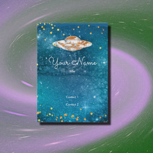 Cartão De Visita OVNI na galáxia artística