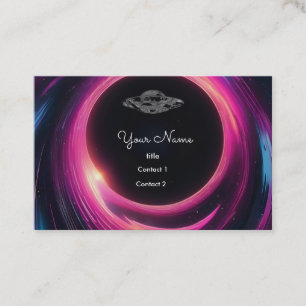 Cartão De Visita OVNI no buraco negro