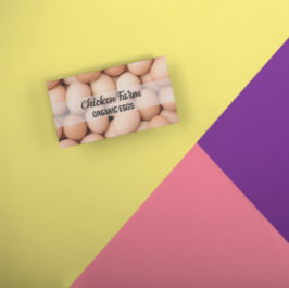 Cartão De Visita Ovos De Biografia Orgânicos De Fazenda