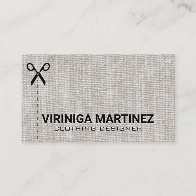 Cartão De Visita Ovos de Seamstress | Tecido (Frente)