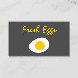 Cartão De Visita Ovos Frescos Modernos