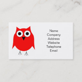 Cartão De Visita Owl Design