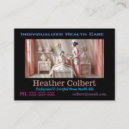 Cartão De Visita Paciência profissional de saúde doméstica do cuida