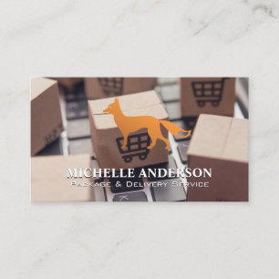 Cartão De Visita Pacotes de Ícones de Fox no Laptop