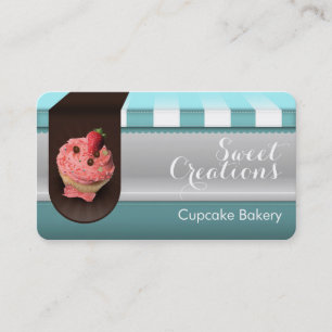 Cartão De Visita Padaria de Cupcakes/Padaria Doce/Sobremesas