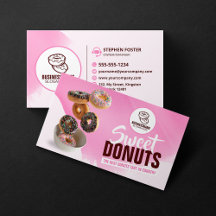 Padaria de Donuts Atraente Rosa Doces Delícias