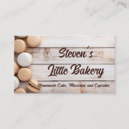 Cartão De Visita padaria de macarões de cor mole