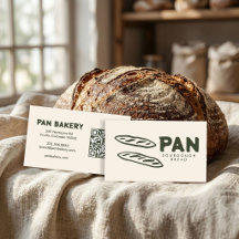 Padaria de Pão Sourdough QR Desenhado à Mão