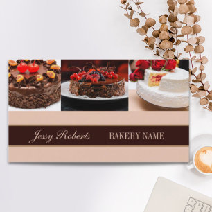 Cartão De Visita padaria de pastelaria de bolos de cupcake