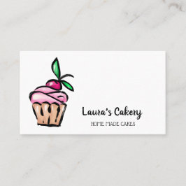 Cartão De Visita Padaria de pastelaria e Cupcake de doçura